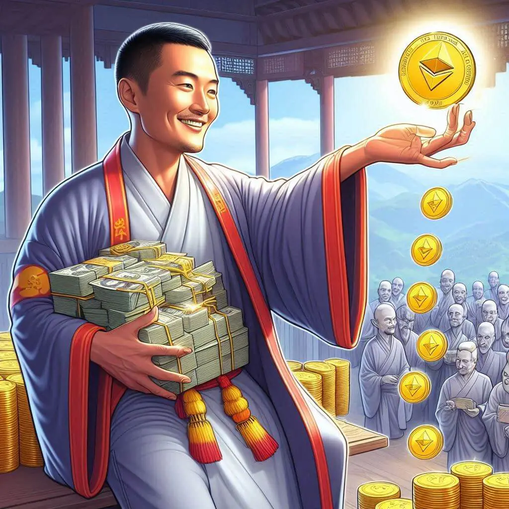 Justin Sun kauft Ethereum im Wert von $45M von Binance