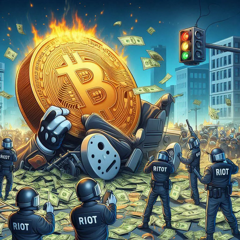 Riot Platforms’ Bitcoin-Produktion sinkt und verzeichnet 84 Millionen Dollar Verlust