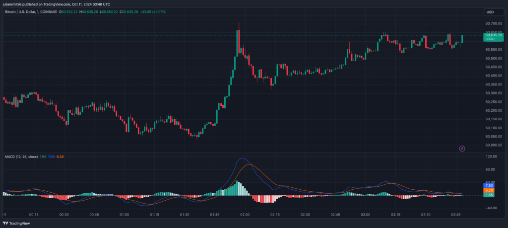 Bitcoin Kursgrafik Oktober 2024