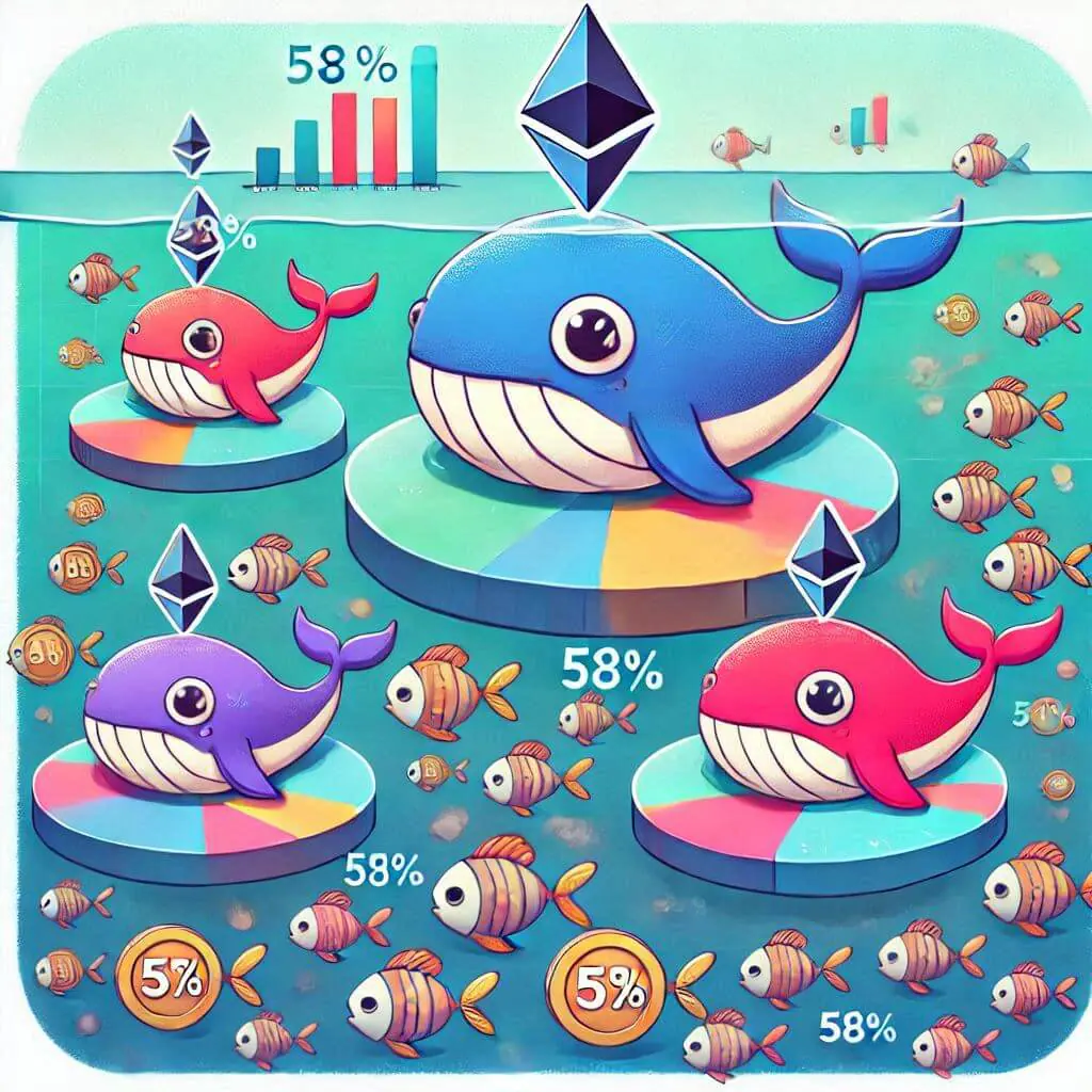 Ethereum-Whales halten nun 58 % des Angebots – Das sind die Auswirkungen