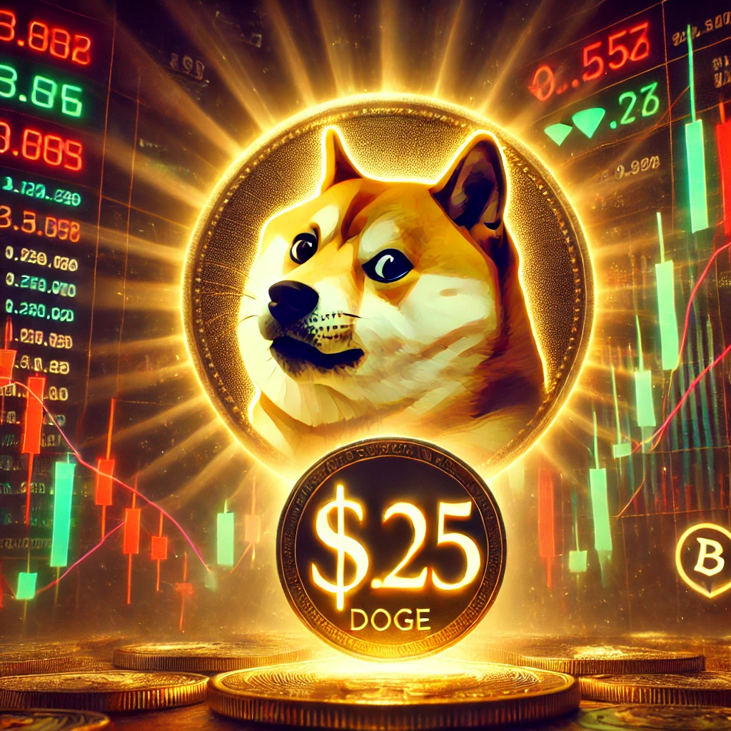 Dogecoin steht vor einer großen Bewährungsprobe bei 0,25 $