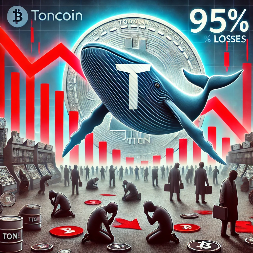 Toncoin-Halter mit 95 % Verlust – Kann Whale-Akkumulation helfen?